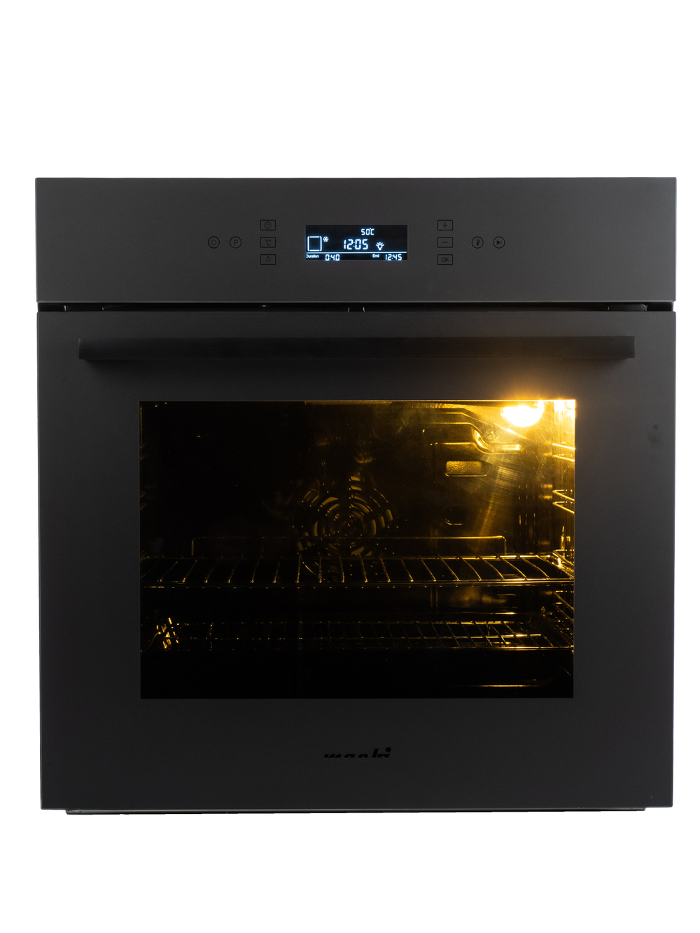 Духовой шкаф электрический встраиваемый MBO 6711W-NMT (BLACK) черный нано- матовое стекло, 70л, 11 режимов, до 250 Со (MACBI)