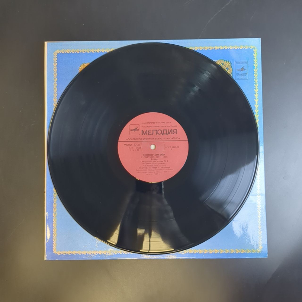 LP Лео Блех, дирижер - Из сокровищницы мирового исполнительского искусства. Виниловая пластинка 12 дюймов. Мелодия СССР 1982 год.