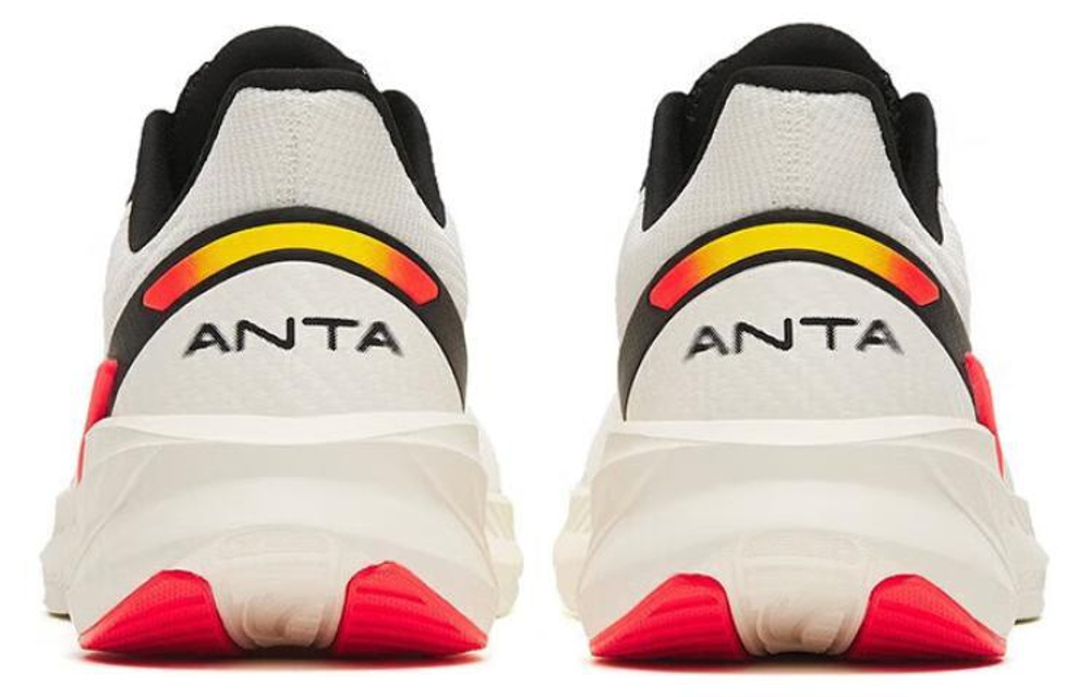 Anta Anta Stinger 4 mesh shock absorption non-slip low-top running shoes men's white black red