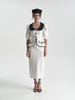 Юбка "Жена президента" в белом оттенке