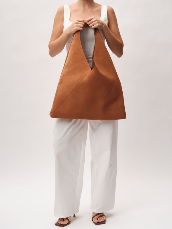 Замшевая сумка шоппер Luna DBR 31373 вуд