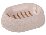 Мыльница "Вязаное плетение" (бежевый)