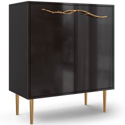 Комод Арт Колор Стайл Голд с 2 полками Терпкий коричневый