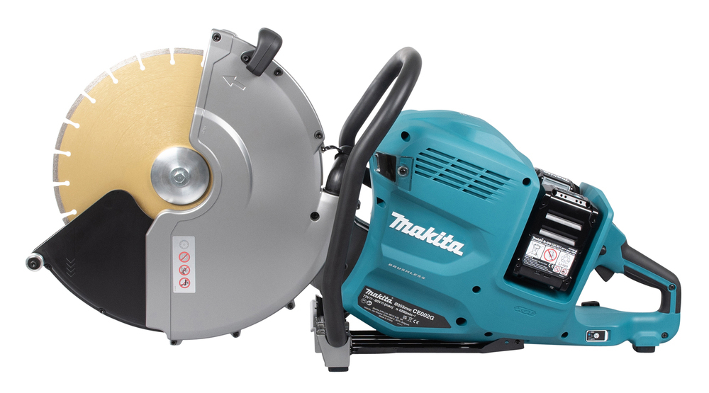 Резчик аккум. XGT BL 2x36В, d-355x25,4мм, рез 127мм, 4200 об/мин, пылеудаление, AFT,AWS,WG Makita CE002GZ01