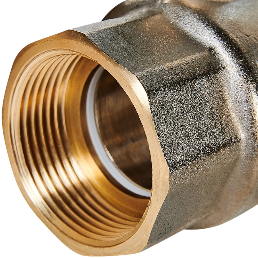 Кран шаровой полнопроходной STOUT - 1"1/4 (ВР/ВР, PN40, Tmax 150°C, ручка-рычаг черная)