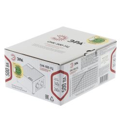 Стабилизатор напряжения ЭРА CНК-500-УЦ компактный универсальный, 140-260В/220В, 500ВА | Компактные