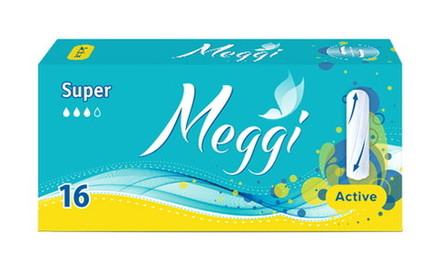 Гигиенические тампоны "Meggi Active Super" 16шт. Meggi