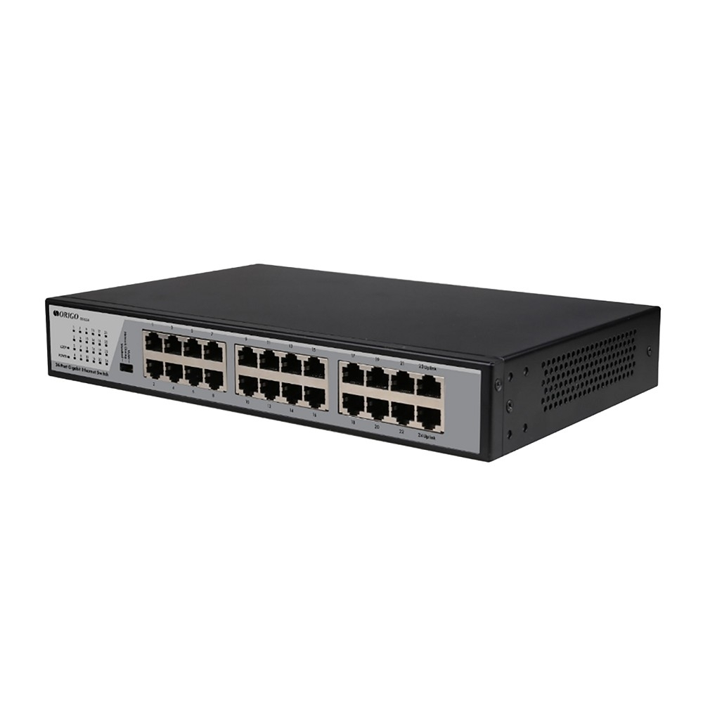 Коммутатор ORIGO OS2224/A1A Неуправляемый коммутатор 24x1000Base-T, корпус металл