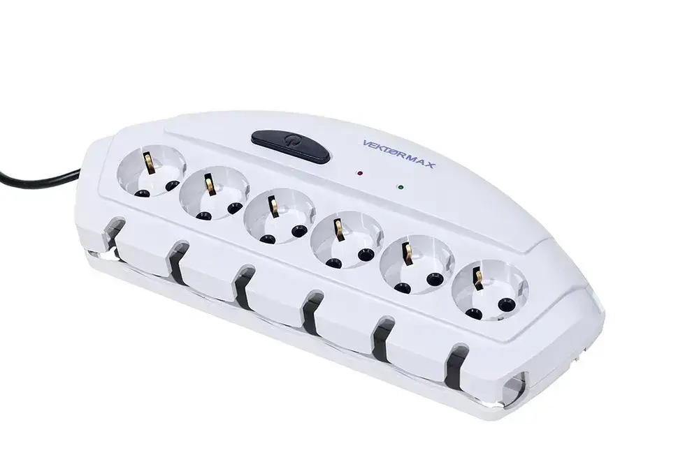 Сетевой фильтр с максимальными защитными характеристиками Vektor MAX 1,8м