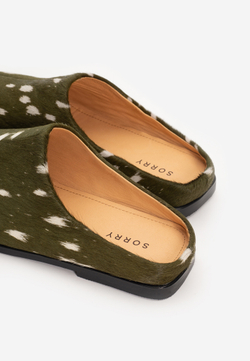 mule square bambi khaki