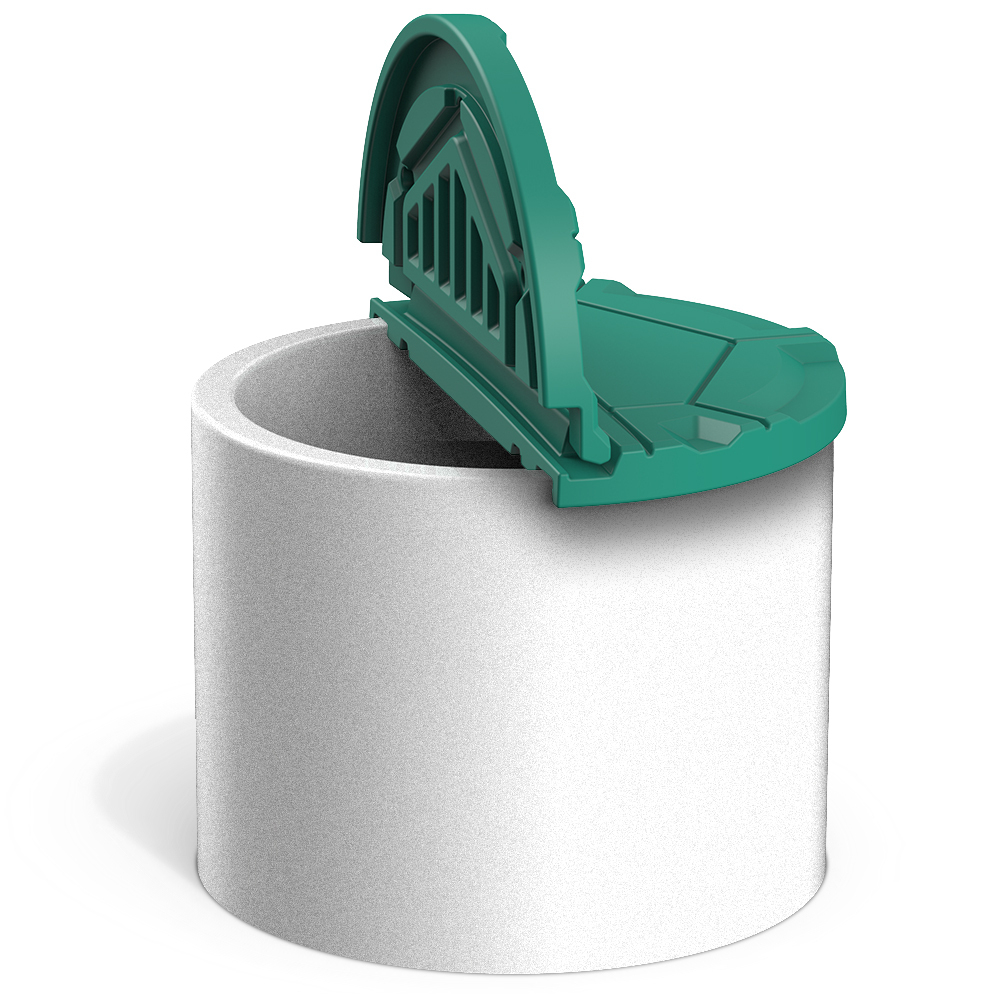 Крышка колодца РОСА зеленая Полимер-Групп(1250x1250x120см;13кг;зеленая) - арт.559273