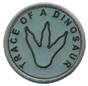 Нашивка След динозавра (световозвращающая)