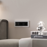 Рамка на 3 поста Split (белый/черный, soft-touch)