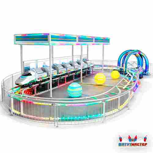 Детская американская горка «Космопоезд», 6 кабин 6 мест, 14,5×8×3,5 м