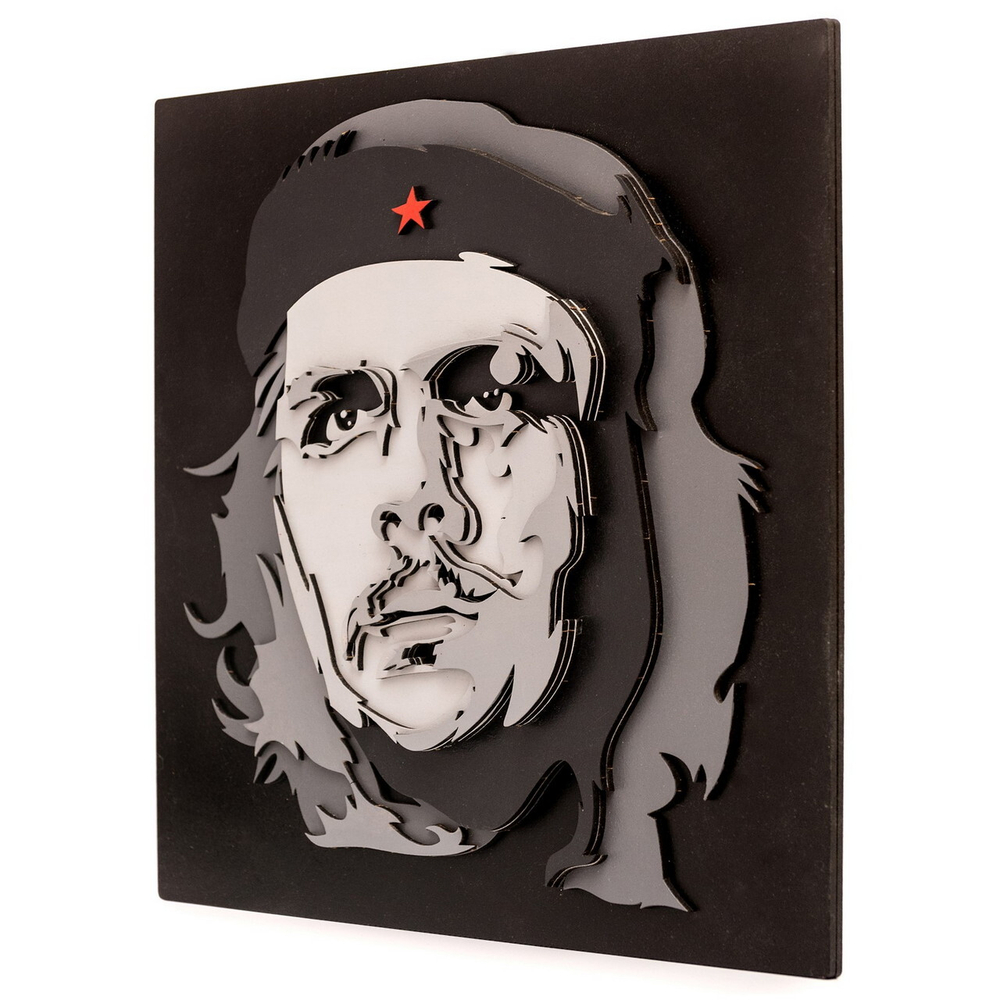 Че Гевара от SamCraft - сборные объемные картины из дерева своими руками, покрась, собери и склей
