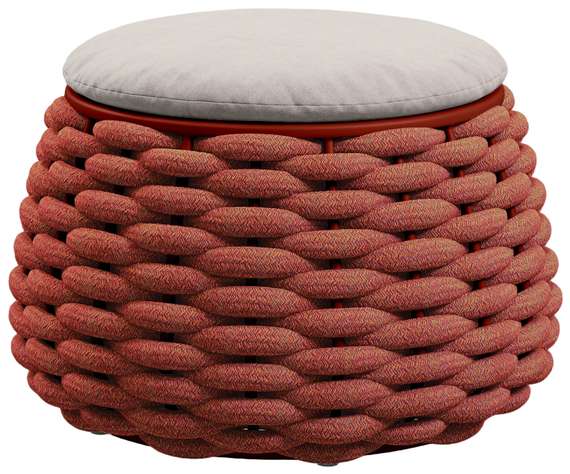 Уличный пуф-столик Pouf Ø67х40 см, терракотовый