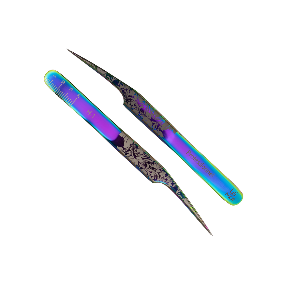 Пинцет профессиональный Le Maitre &quot;Professionnel&quot; Laser &quot;Mirage Folk&quot; H-1