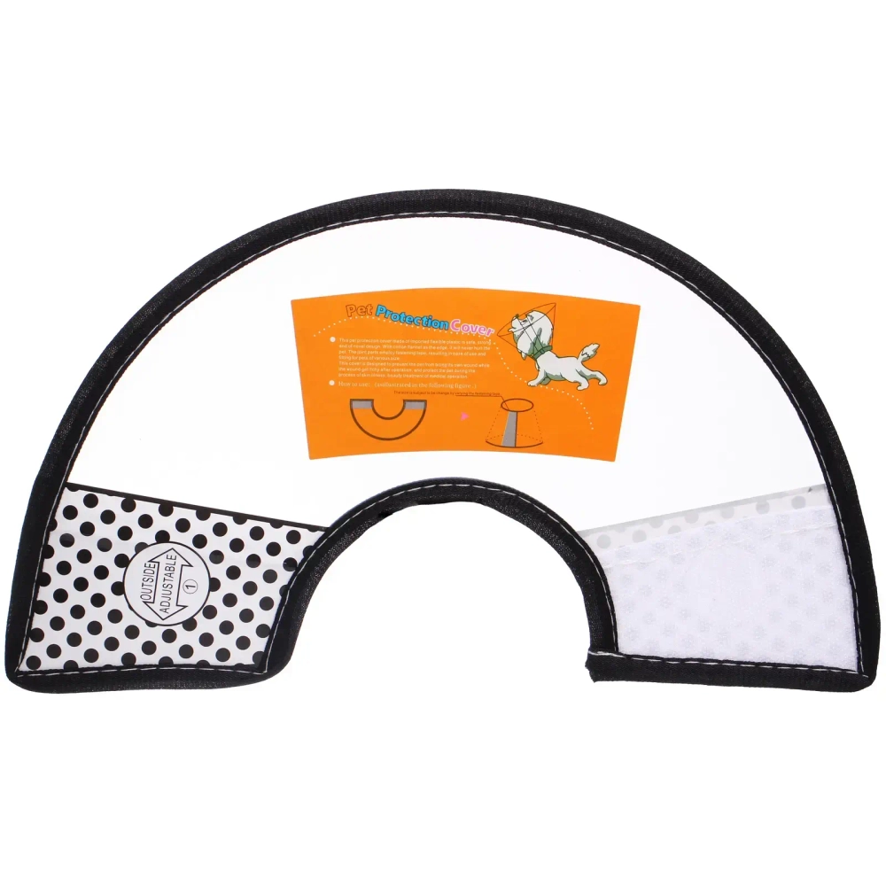 Воротник ветеринарный на липучках «ЛЮБИМЫЙ БРО», окружность шеи 14-17см, диаметр 30,4см (пакет)