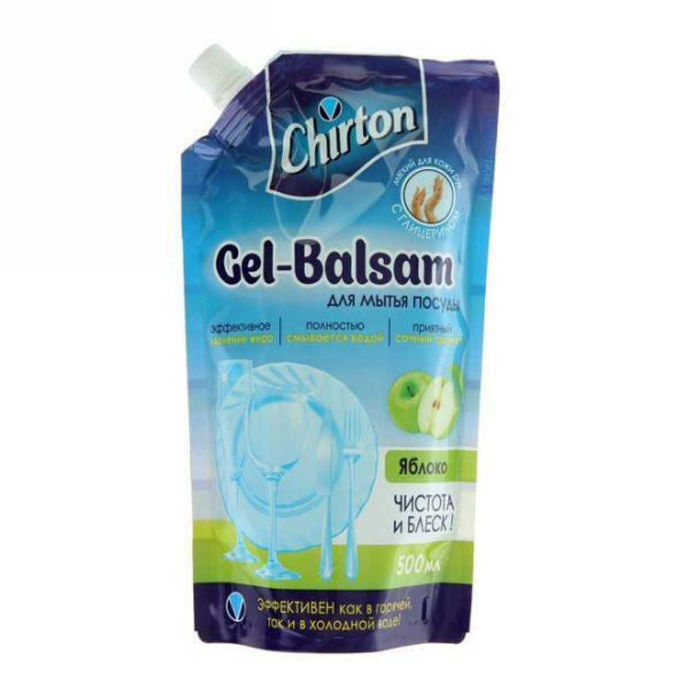 Гель-бальзам для мытья посуды CHIRTON Яблоко 500мл