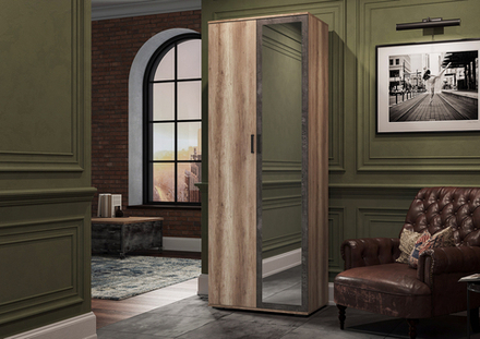 Шкаф Нельсон ШК 04 Дуб Каньон/Железный камень