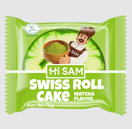 Hi Sam Рулет со вкусом зелёного чая матча 70г