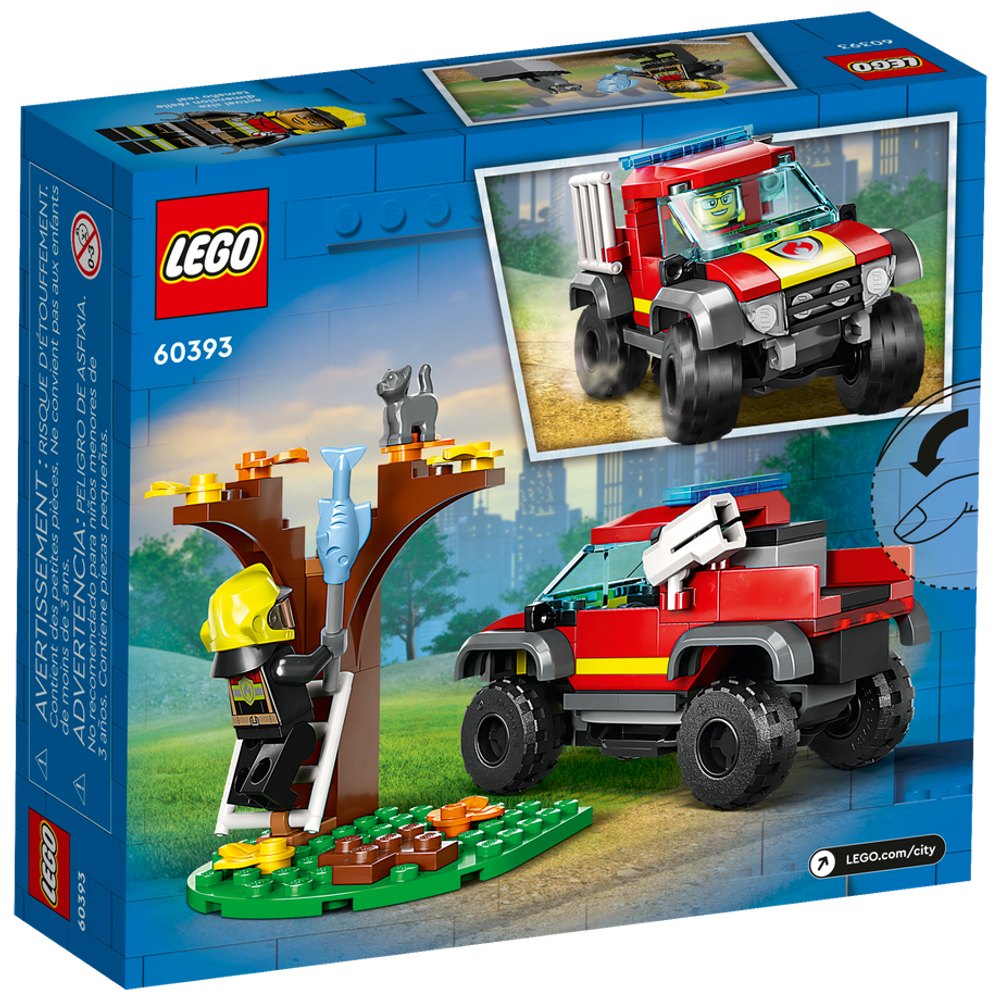 Конструктор Lego City 60393 Спасательная пожарная машина 4x4