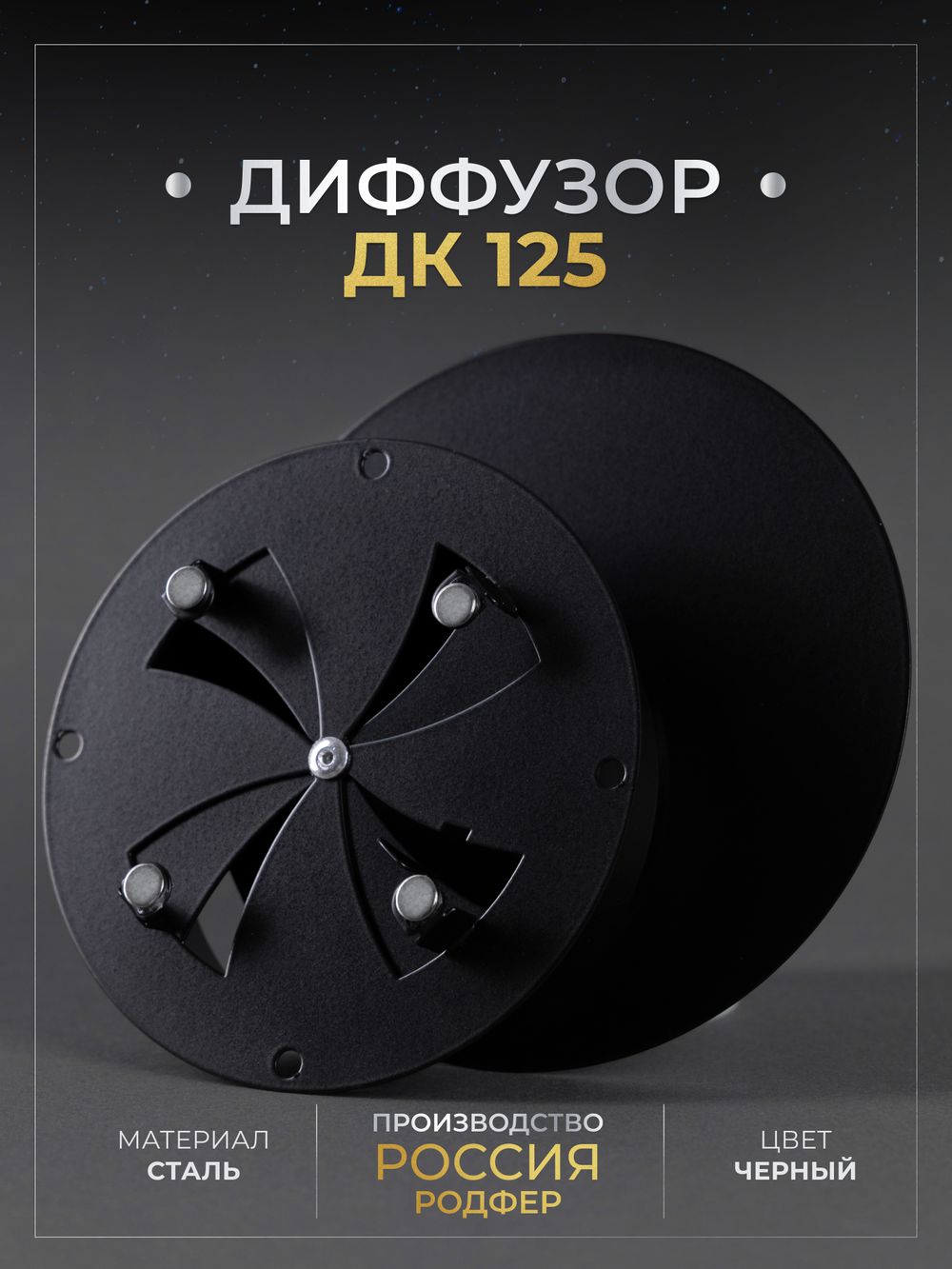 Диффузор ДК 125 Черный