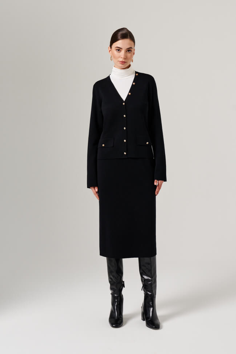 1900 Кардиган женский (черный)