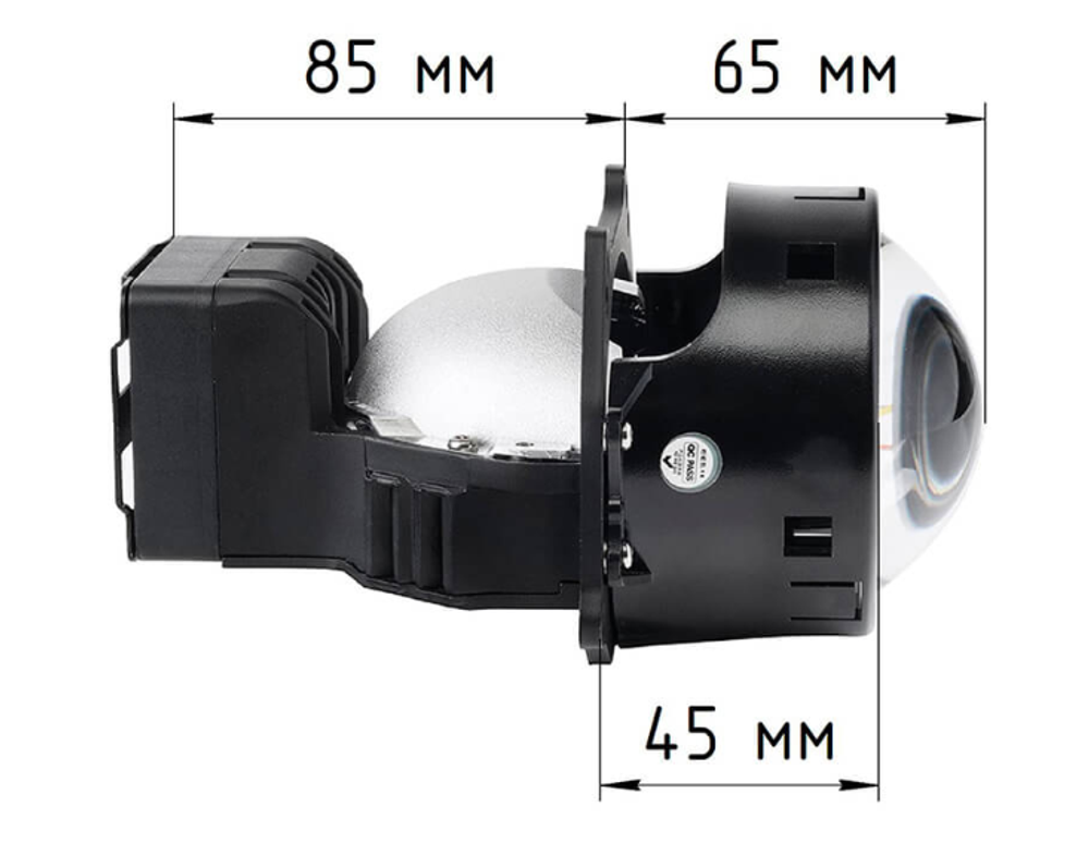 Билед модули Aozoom K3 Dragon Knight New DK200 (III поколение) 3.0 дюйма, 2 чипа, 5500K, 12V, 50W/60W, крепление 3R (комплект, 2шт)