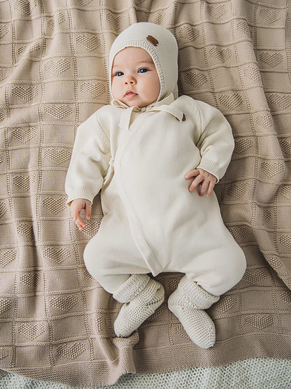 Комбинезон вязаный "Тофу" 0+