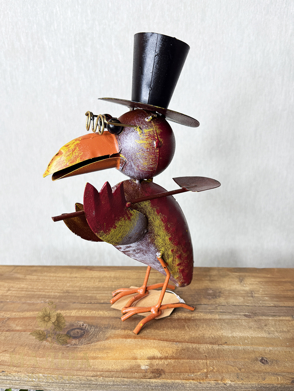 Садовый декор фигурка "Ворон-садовник" 18x12xH23 см / 19x13xH23 см CAMPO Home & Garden