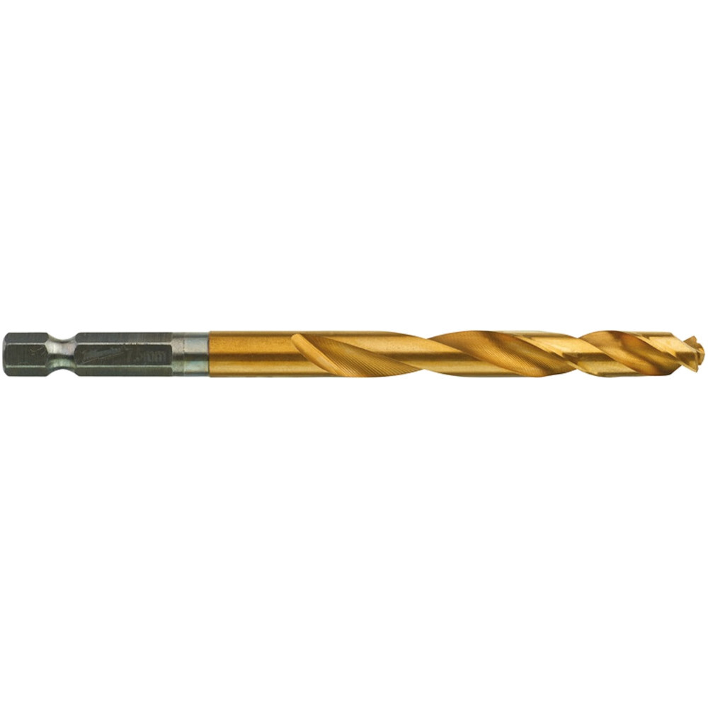 Сверло Milwaukee RedHEX HSS-G TiN по металлу 7.5 мм