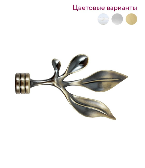 Наконечник для кованного карниза Палермо D 16/19