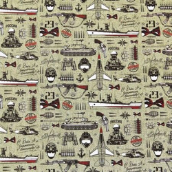 Бумага упаковочная глянцевая 70*100см, Набор солдата 1л.