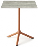 Стол ламинированный обеденный Scab Design Tripe, терракотовый, состаренный серый дуб