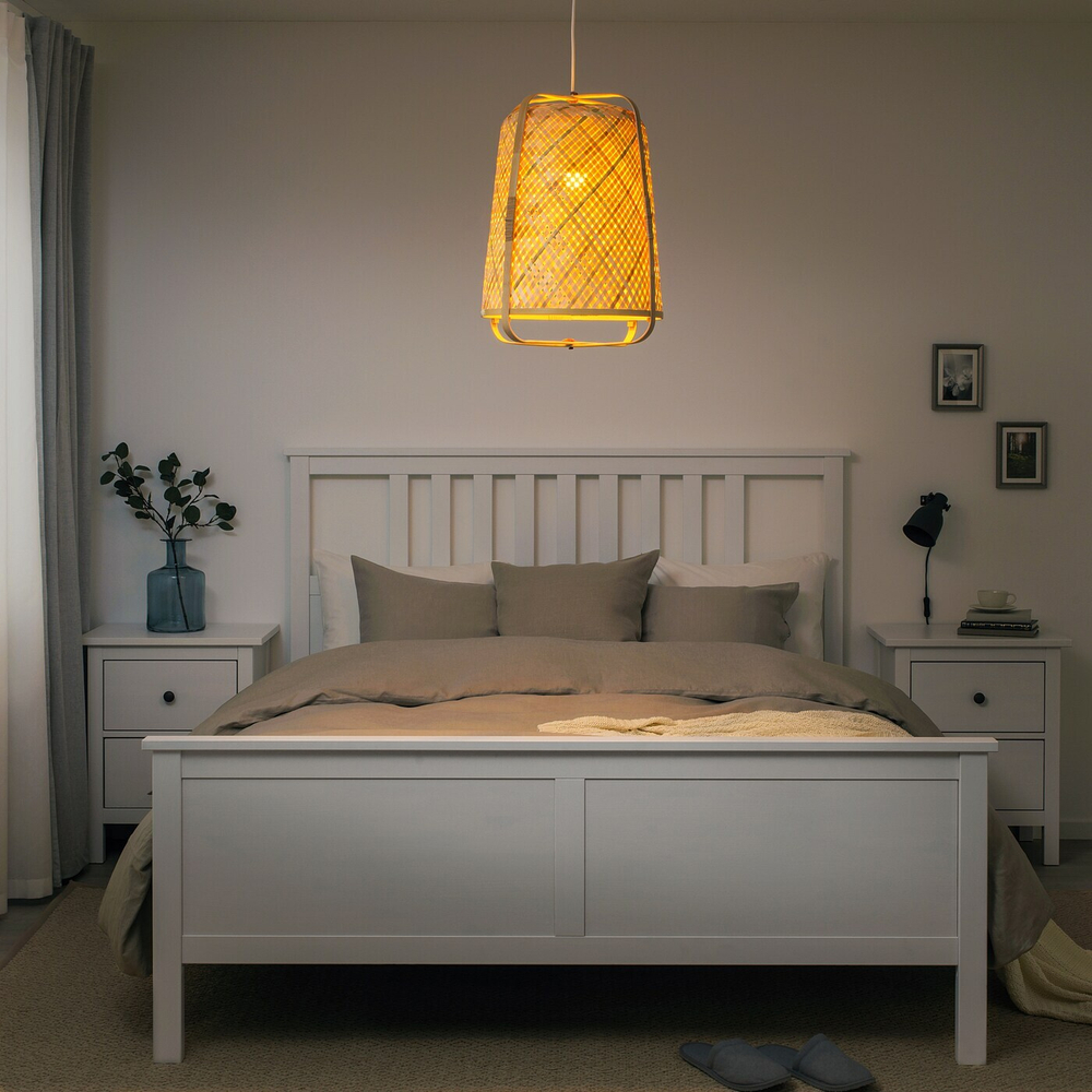 IKEA KNIXHULT  (ИКЕА КНИКСХУЛТ)  -  Подвесной светильник, бамбук/ручная работа, 40 см