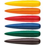 Мелки восковые Faber-Castell 06цв., фигурные, блистер, европодвес