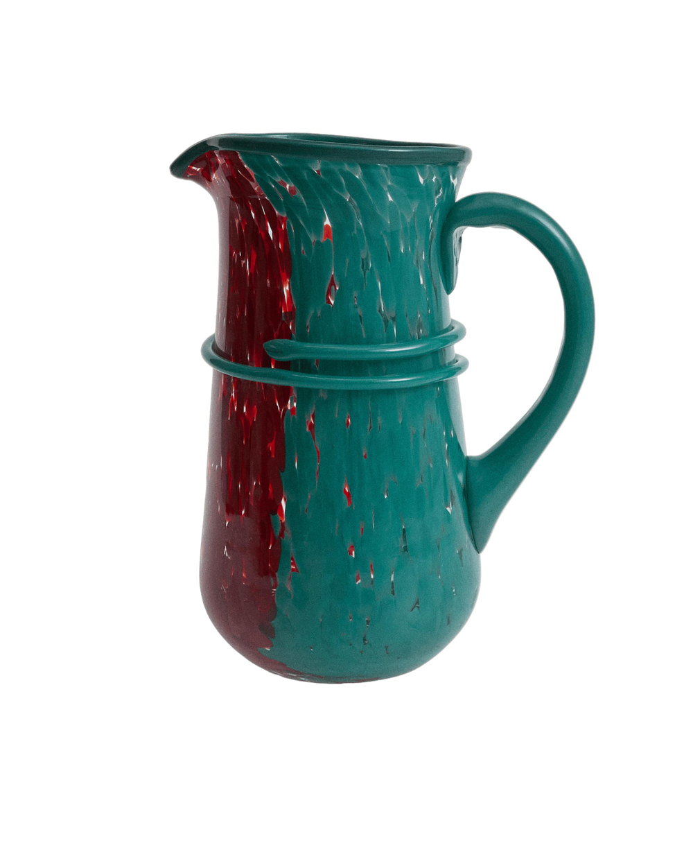 Zara Home кувшин из стекла, цвет бирюзовый, 25.8 см