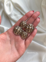 Пуговицы Шан. золотистые скидка