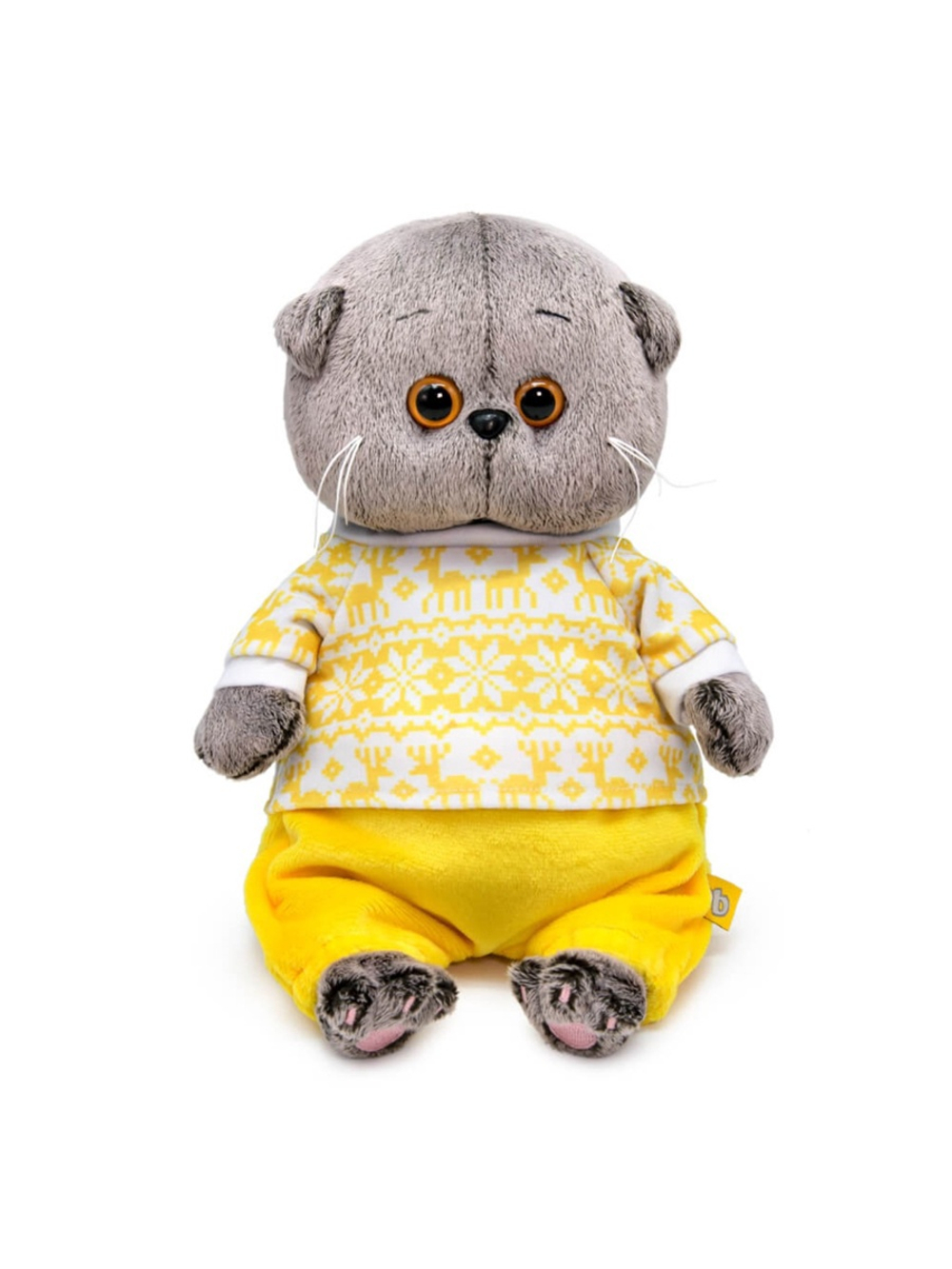 Мягкая игрушка Басик в зимней пижаме 20 см BB-109