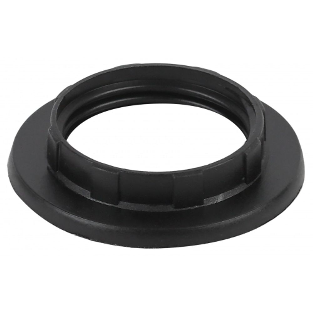 Кольцо для патрона ЭРА E14 пластик, черное