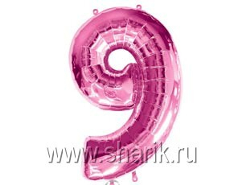 А ЦИФРА 9 Розовый