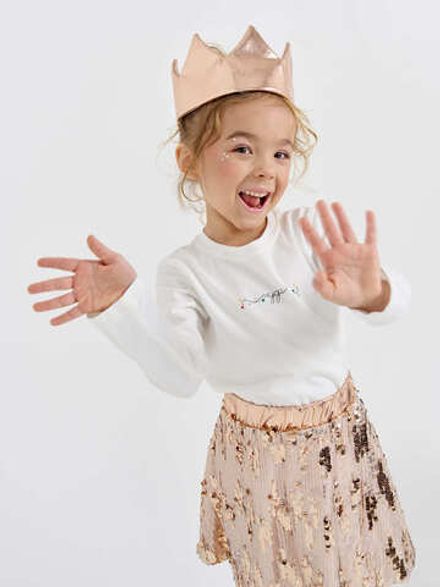 Юбка с пайетками "Розовое золото"