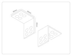 Ambrella Уголок для закладных профилей Magnetic standard 48V 10mm 2шт Track System GL2020