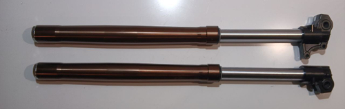 Амортизатор L=740 передний d45x48 (перья, компл.) Питбайк Apex 125 E