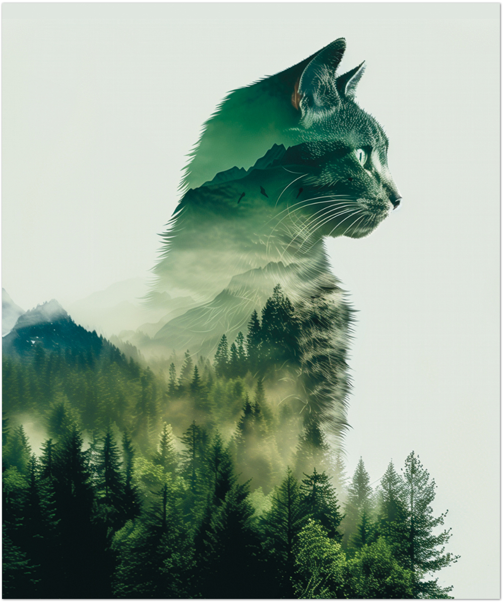 Тетрадь общая  "Лесные коты", 48 л., скрепка