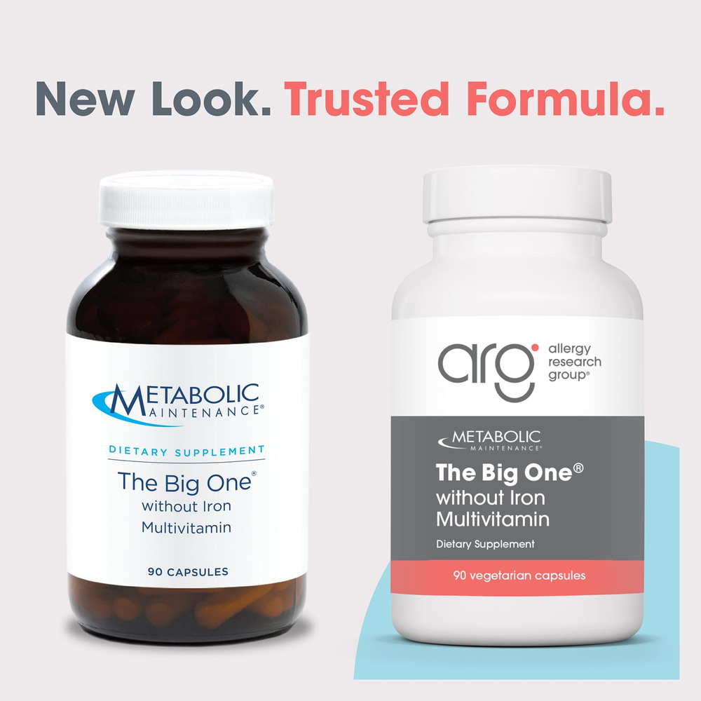 Metabolic Maintenance, The Big One®, мультивитамины без железа, 90 вегетарианских капсул