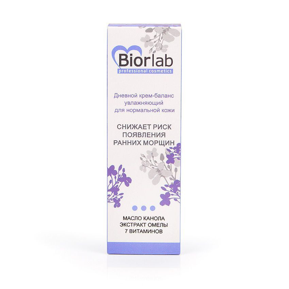 Дневной увлажняющий крем-баланс Biorlab для нормальной кожи - 50 гр.