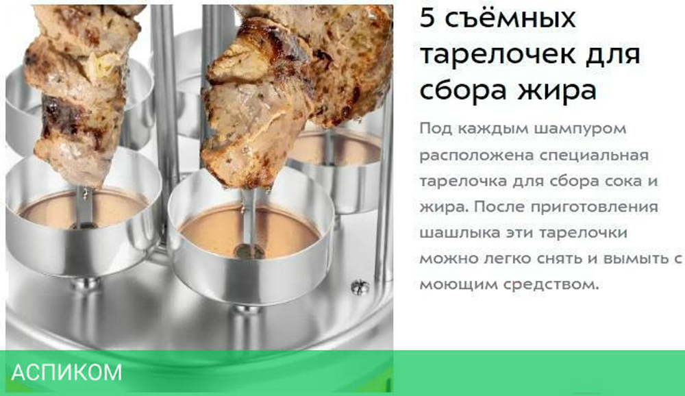 Электрошашлычница Kitfort КТ-1408