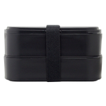 Ланч-бокс с приборами food time, 1 л, черный